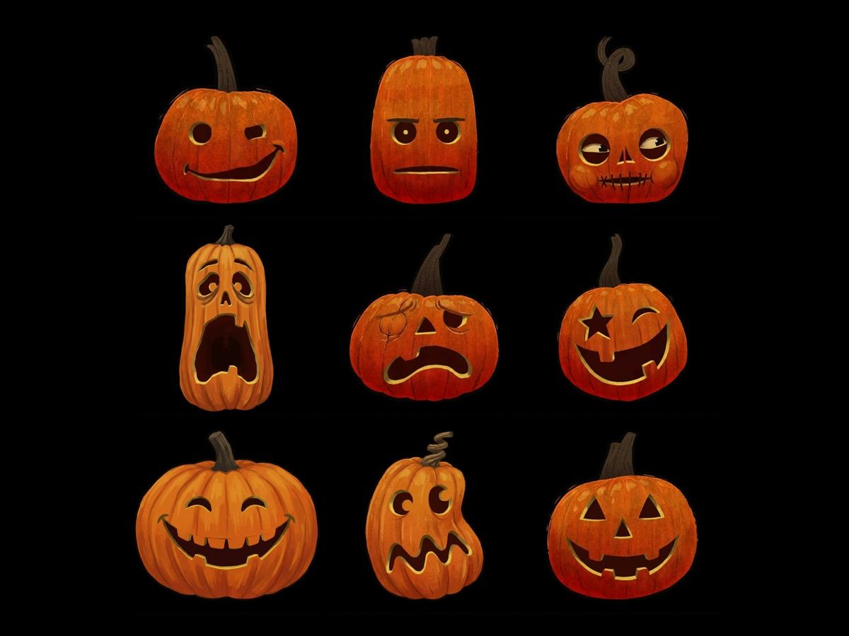 The nine carved lanterns