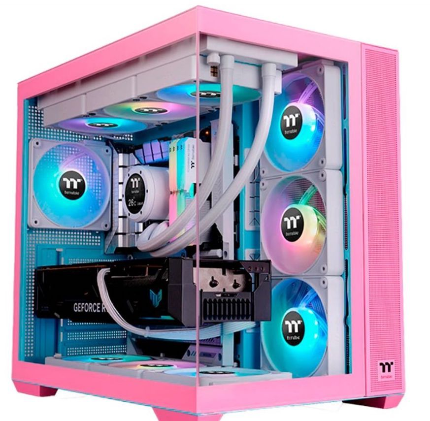 GABINETE THERMALTAKE VIEW 380 TG ARGB - ROSA