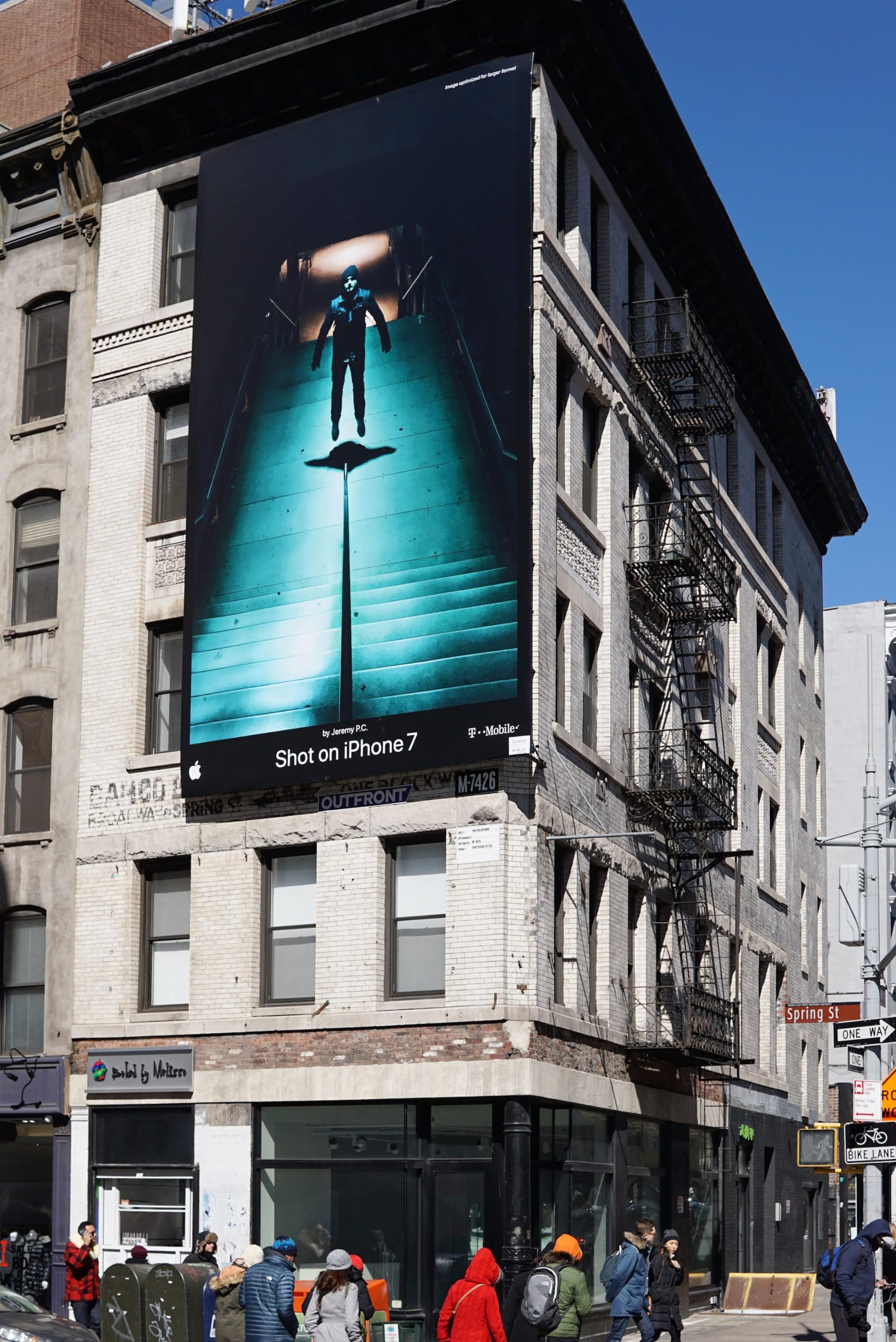 Apple iPhone billboard featuring David Keller as talent.
