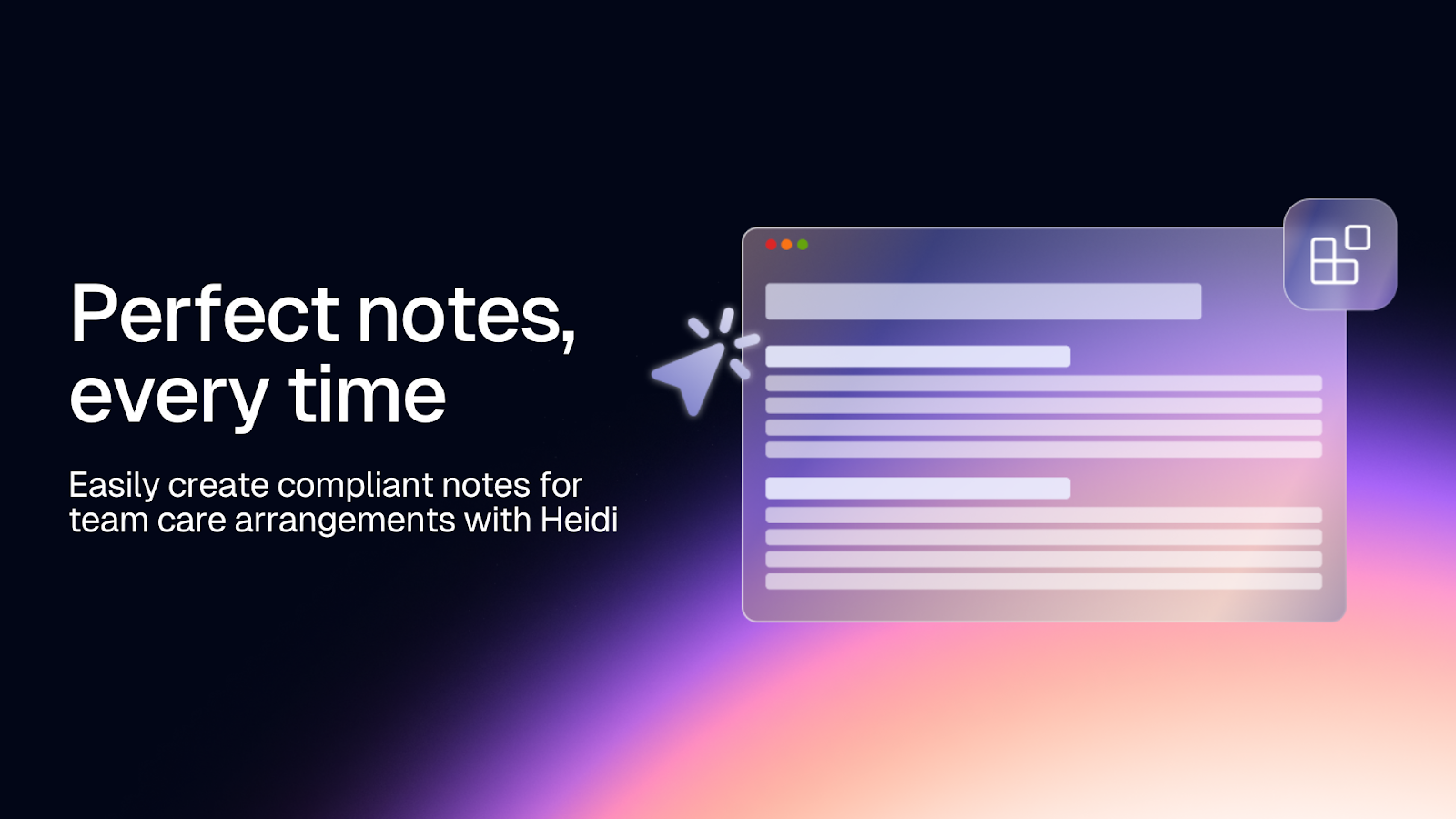 The perfect note by Heidi Health