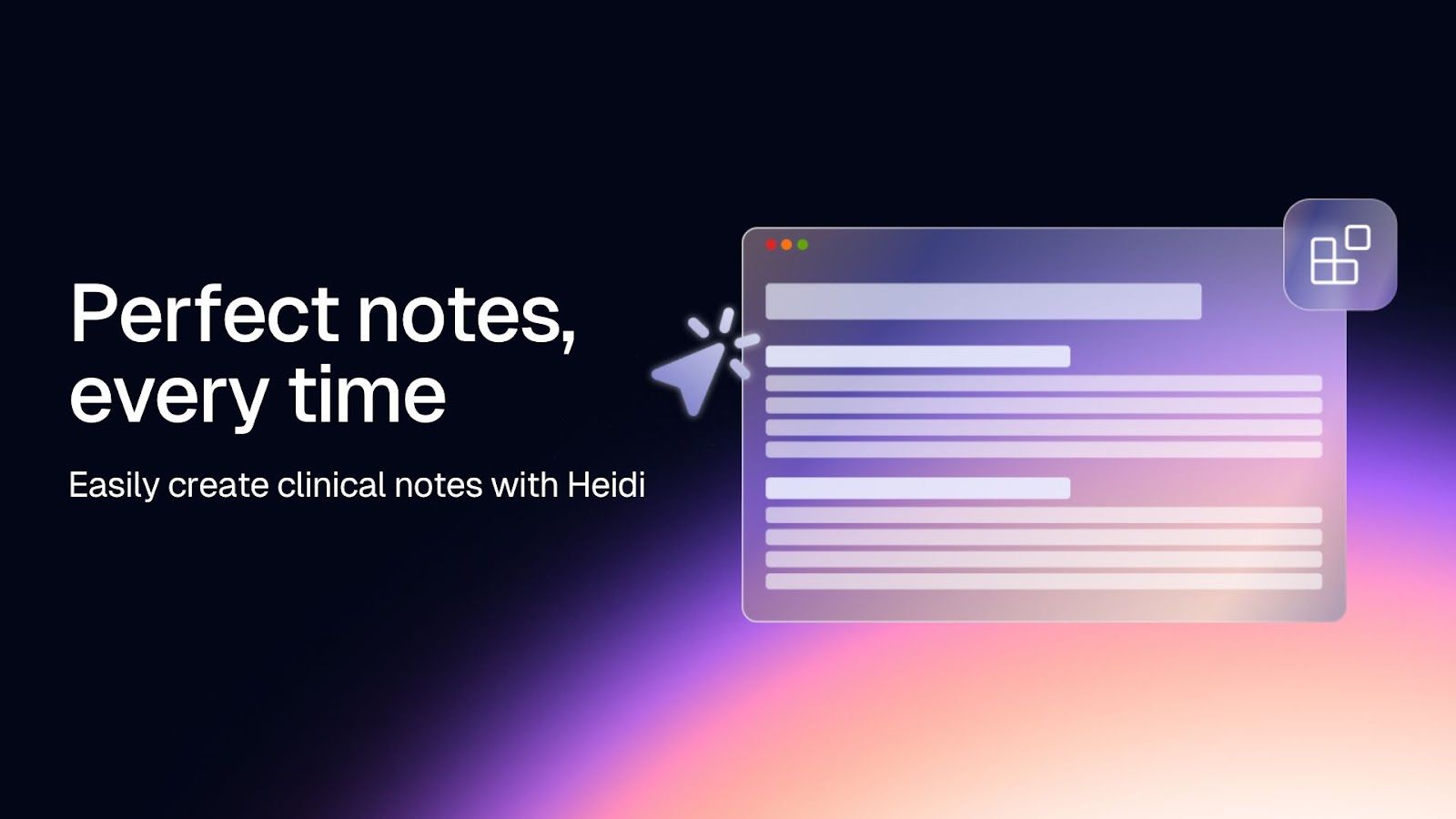 Heidi health clinical notes template