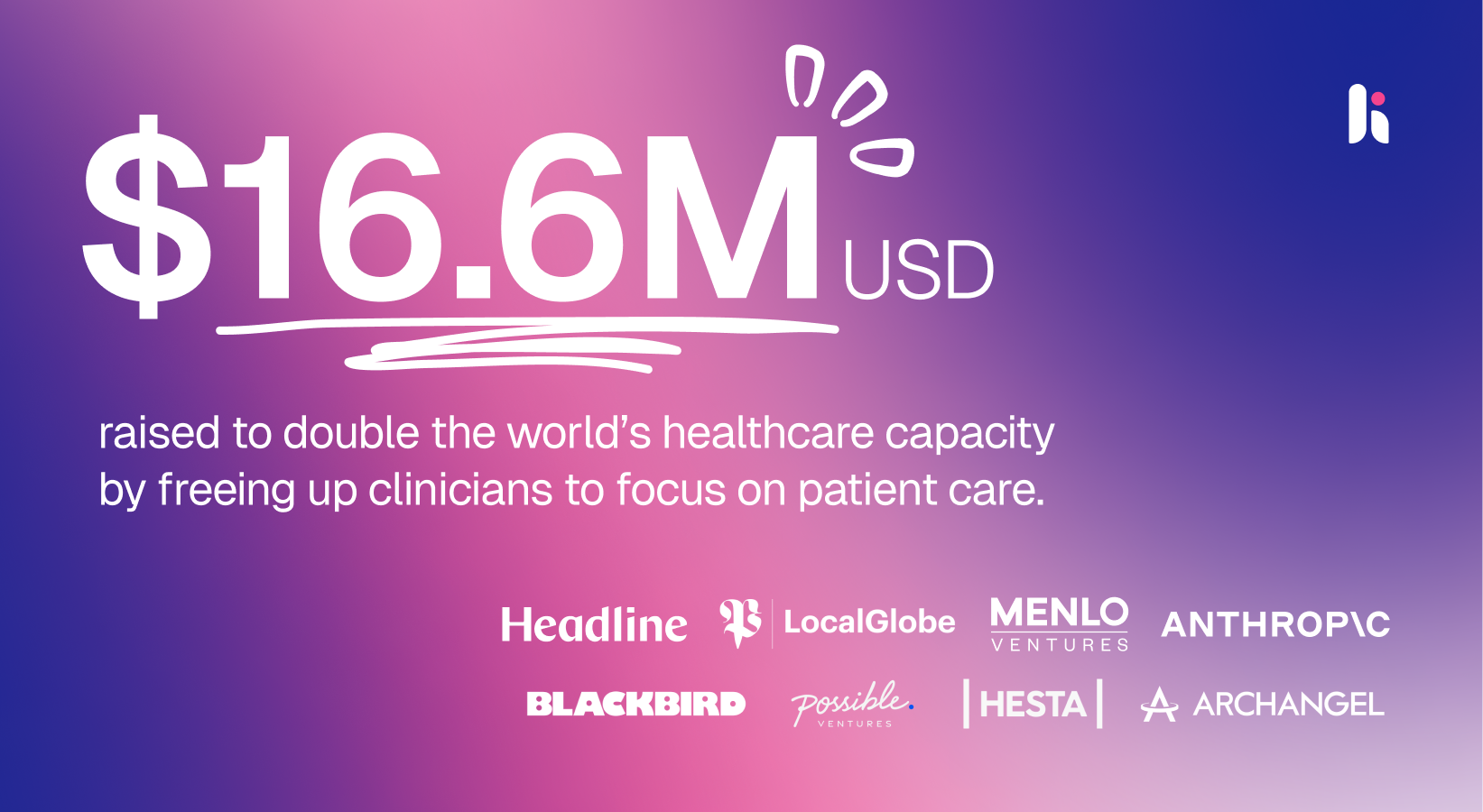 Blog Post Heidi Health secures USD $16.6M in funding to free up clinicians to focus on patient care
