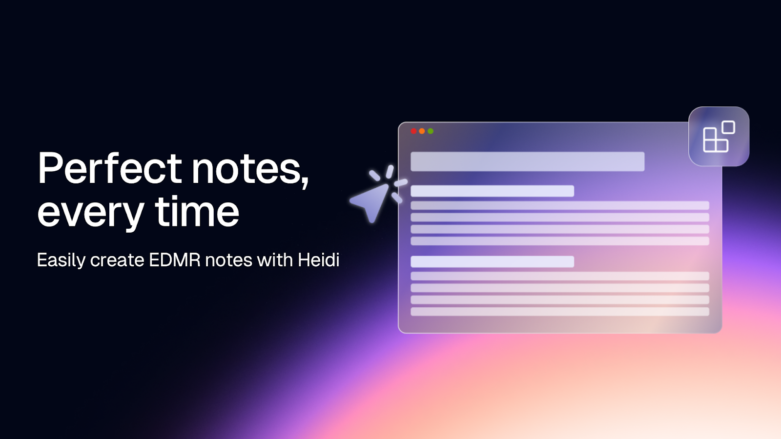 The perfect note by Heidi Health