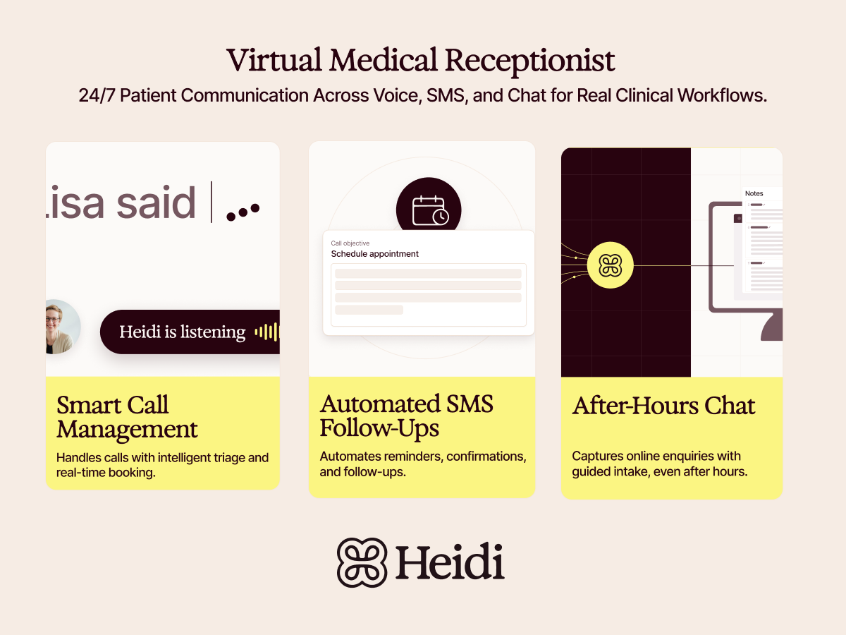Heidi Comms keeps every patient connected—so your team can stay focused on care.