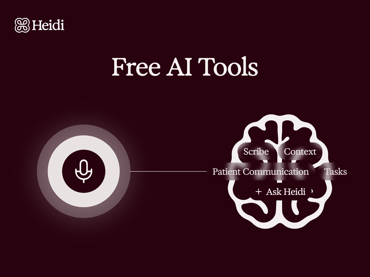 free AI tools for healthcare