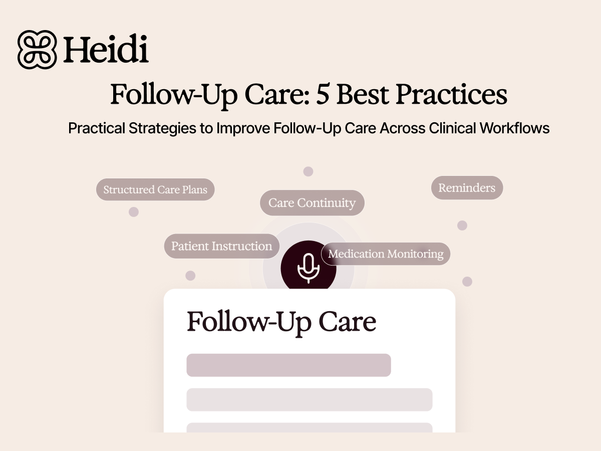 Five key practices that help clinicians deliver more consistent, proactive, and effective follow-up care within their everyday workflows.