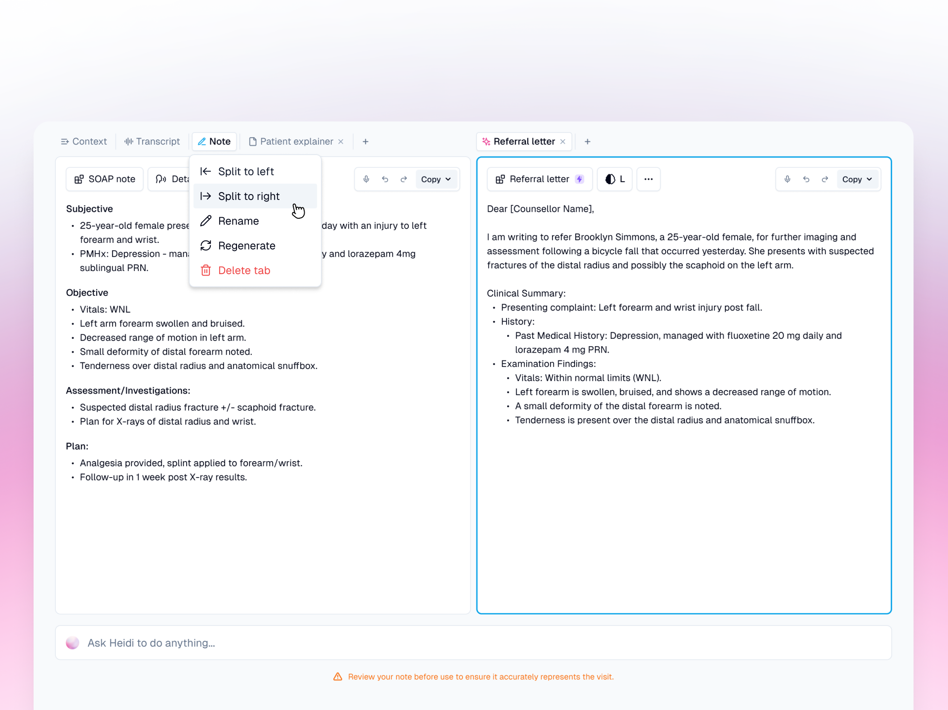 Link, split, start, tidy sessions simply