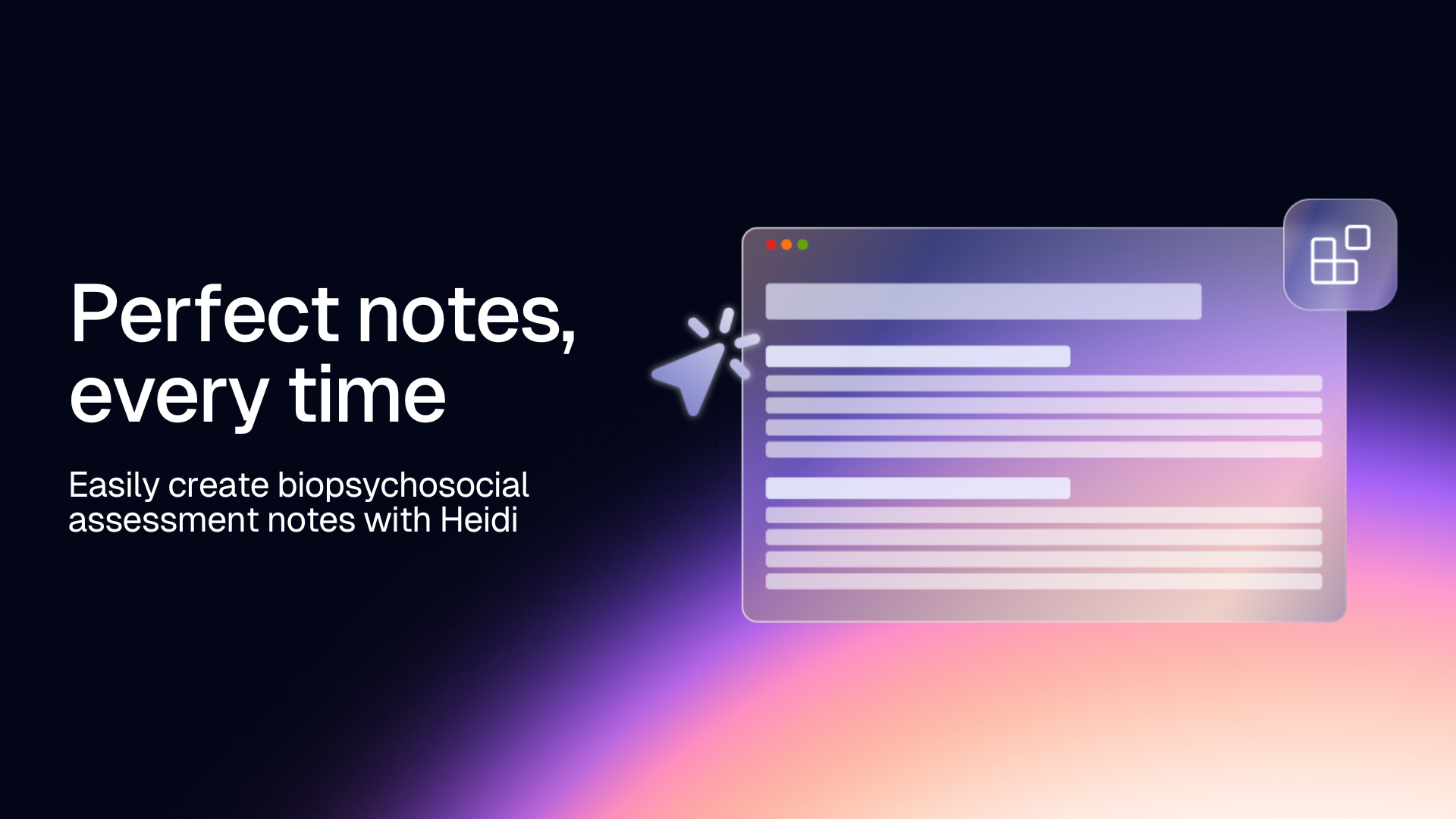 The perfect note by Heidi Health