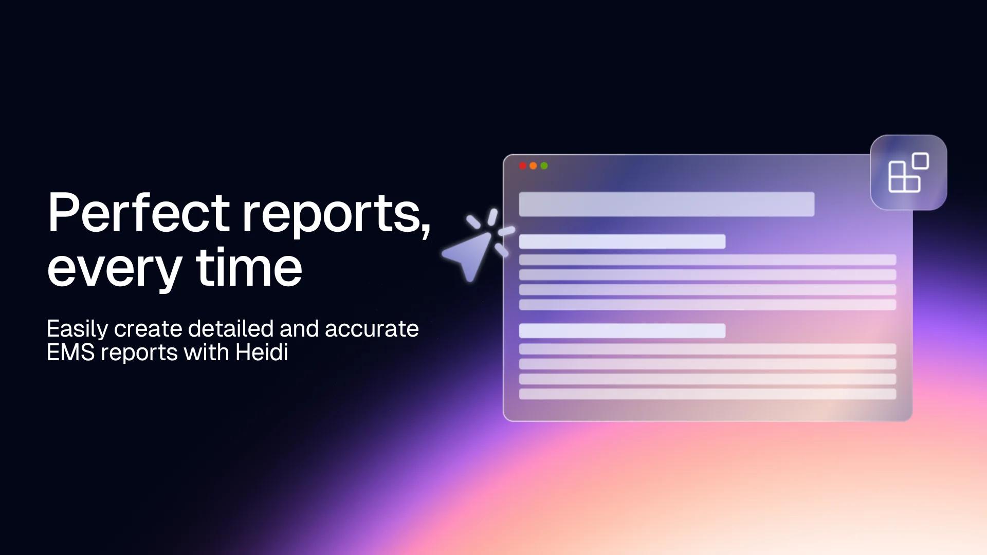 ems reports with heidi