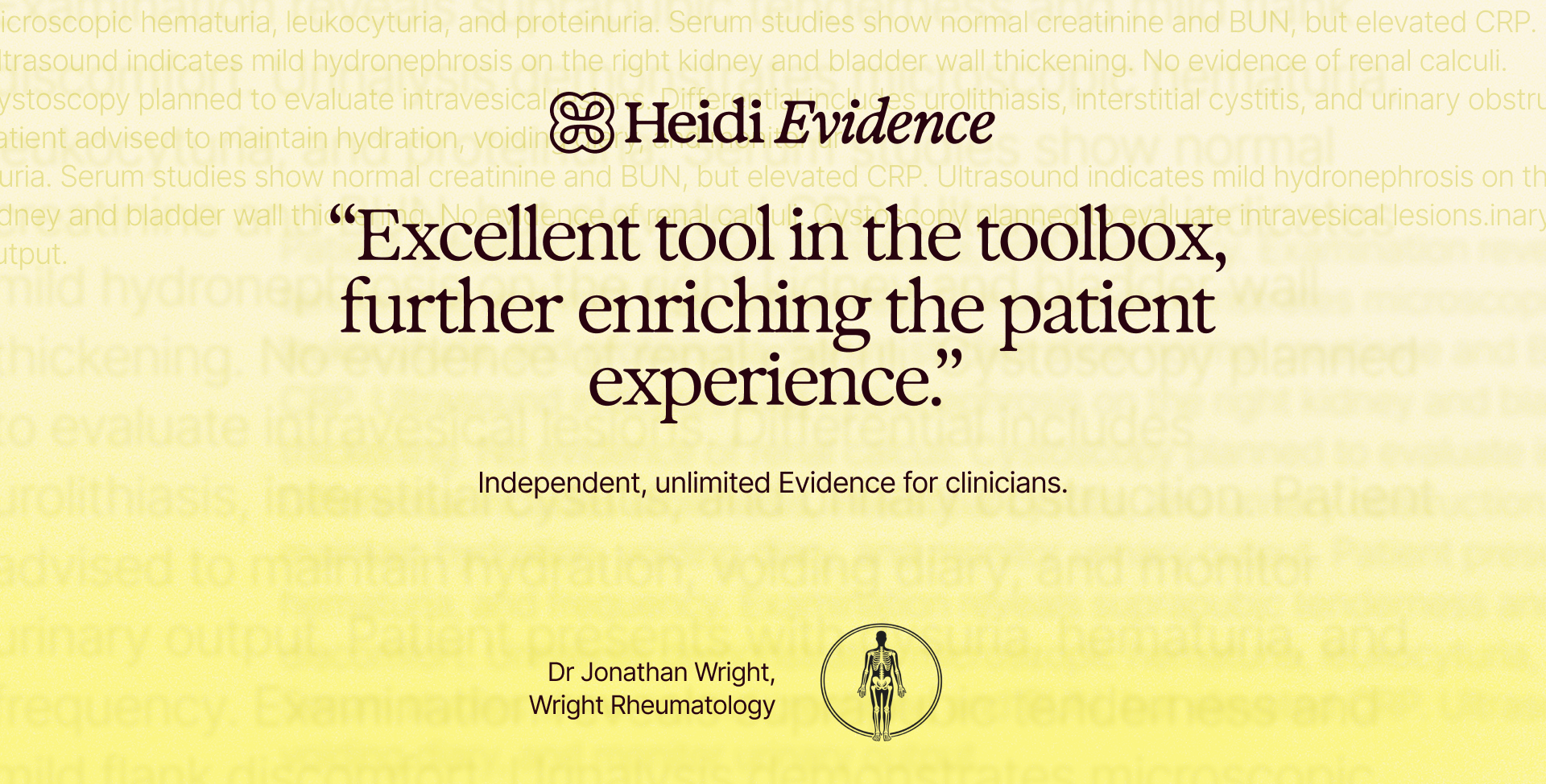 Dr Jonathan Wright's thoughts about Heidi Evidence