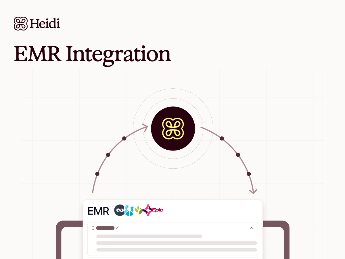 Heidi’s EMR data integration helps clinicians reduce manual documentation and improve decision-making.