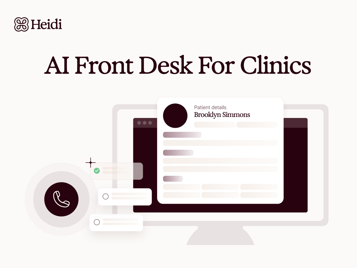 ai front desk for clinics