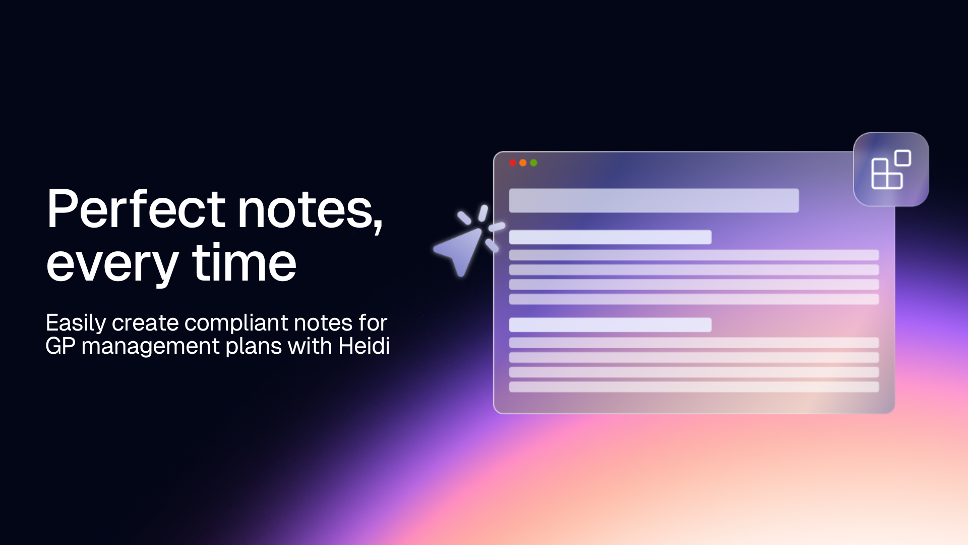Heidi health the perfect note