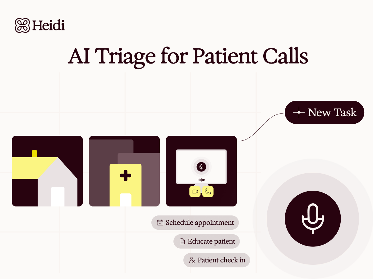 AI triage for patient calls example