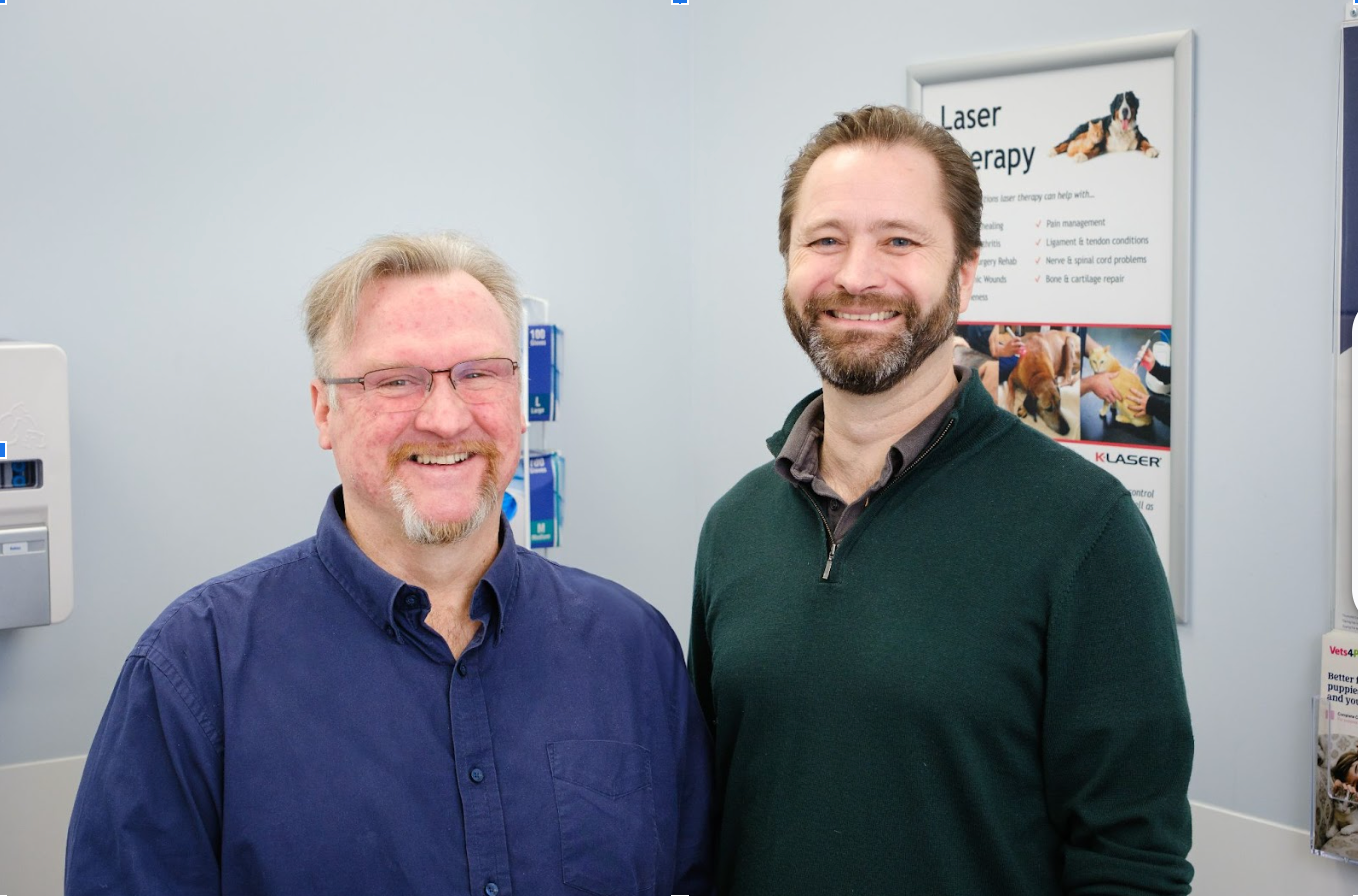 vets Dr Jonathan Niccol and Dr Kevin Bourne