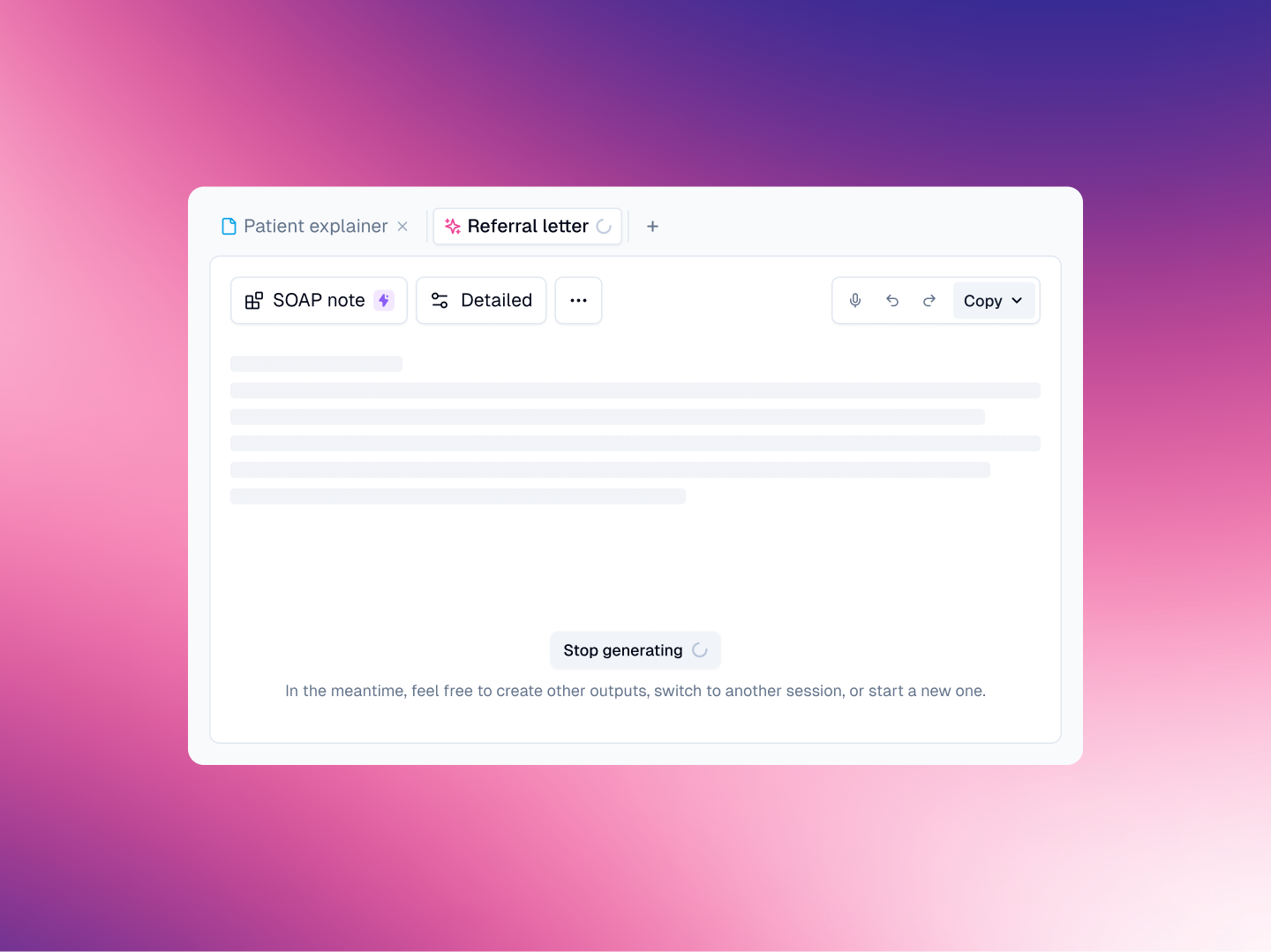 Heidi health AI screenshot