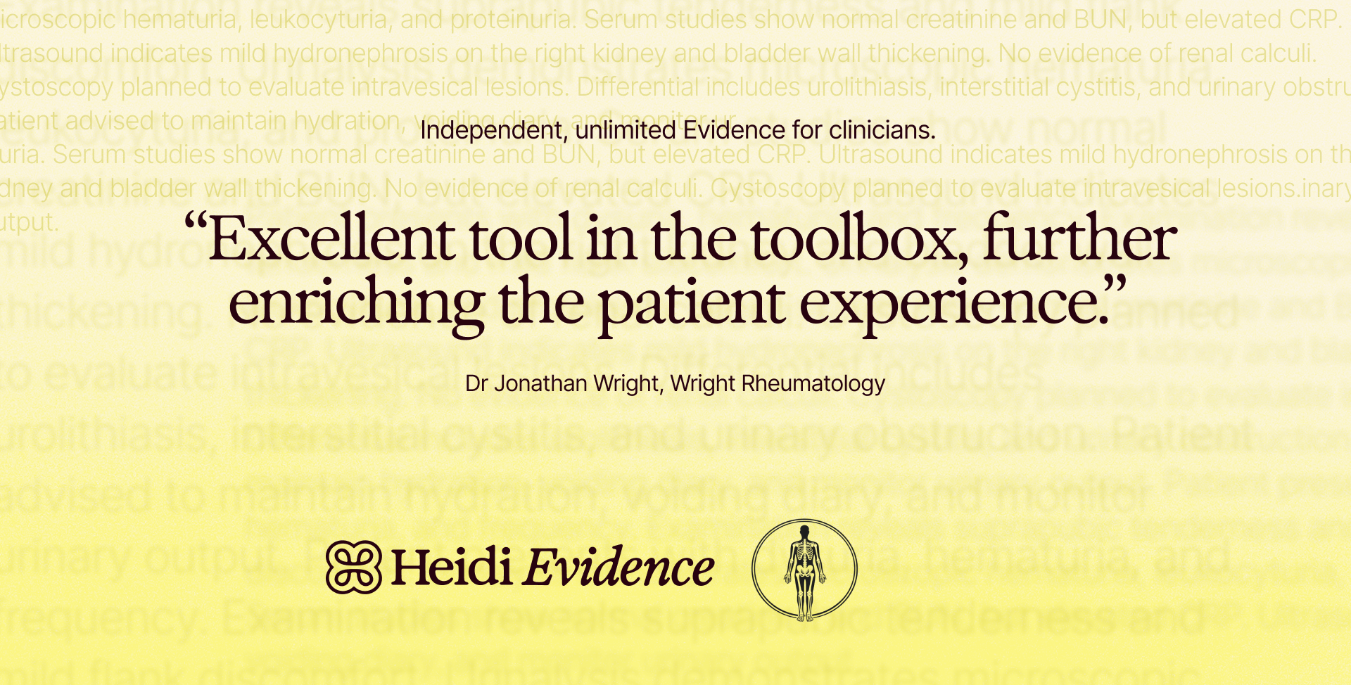 Dr Jonathan Wright's thoughts about Heidi Evidence 