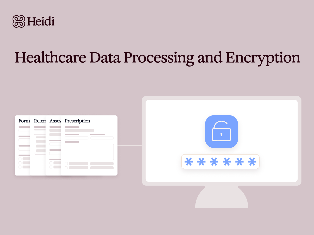 healthcare data processing and encryption