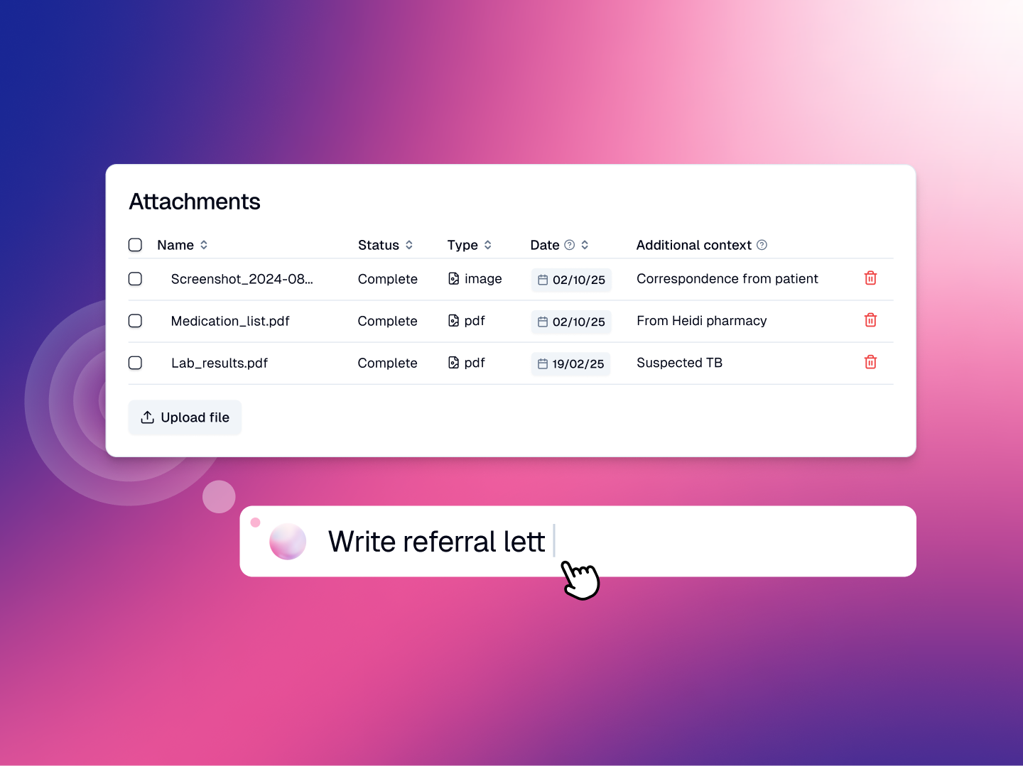 Heidi health AI screenshot