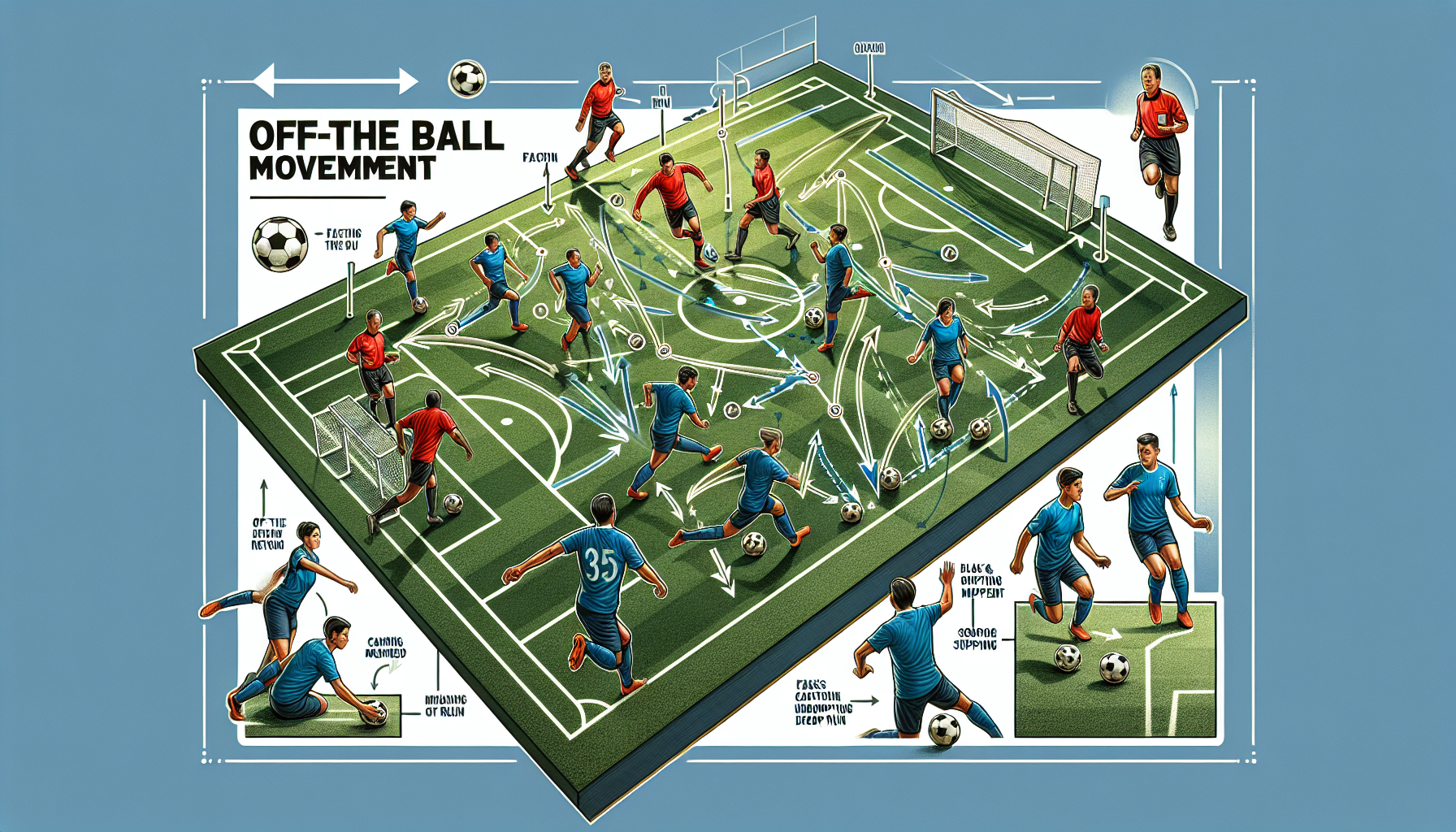 【差をつけよう】オフザボール運動を理解し、サッカー技術を向上させる方法