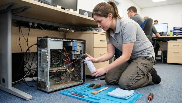 person holding green and black circuit board