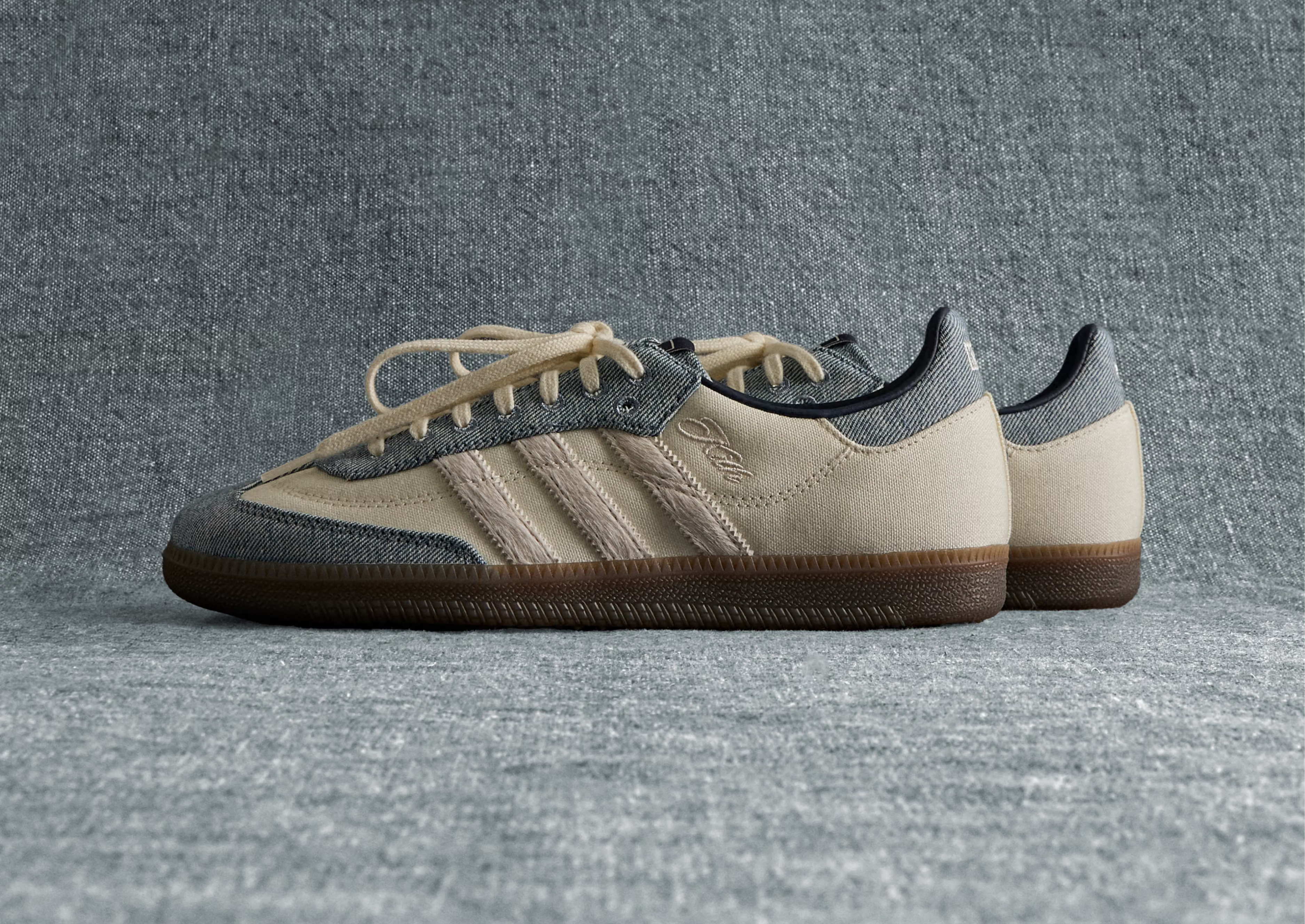 Kith x adidas Samba “Denim” combina diferentes materiais e texturas