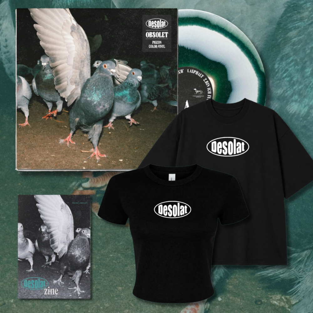 Produktfotos des Desolat "Obsolet" Pre Order Bundles