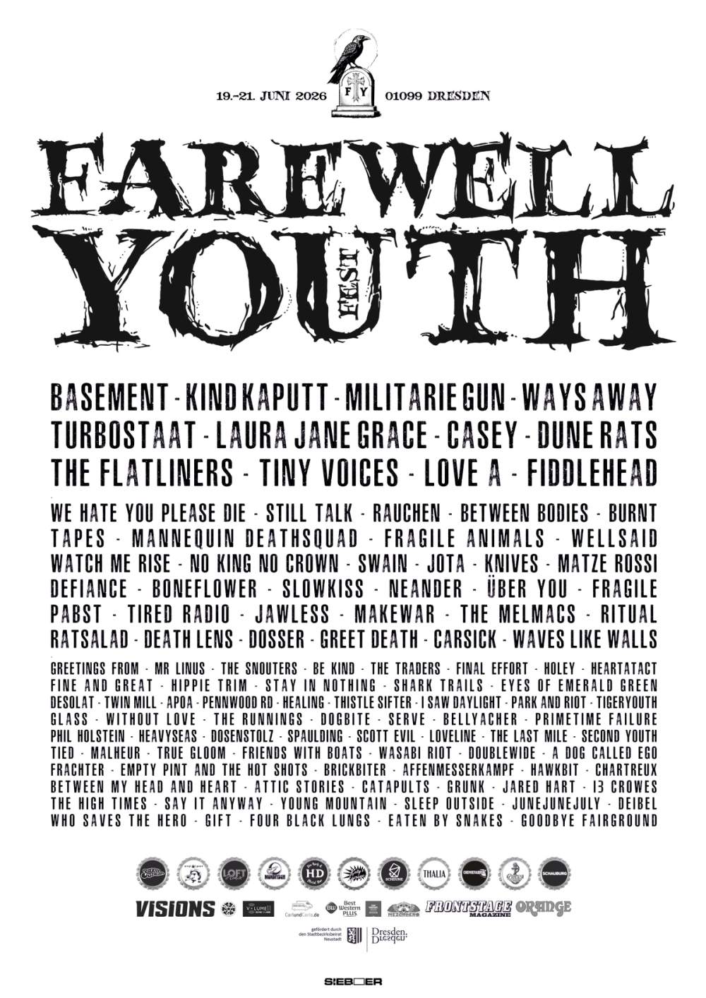 farewell youth fest complete line up 2026