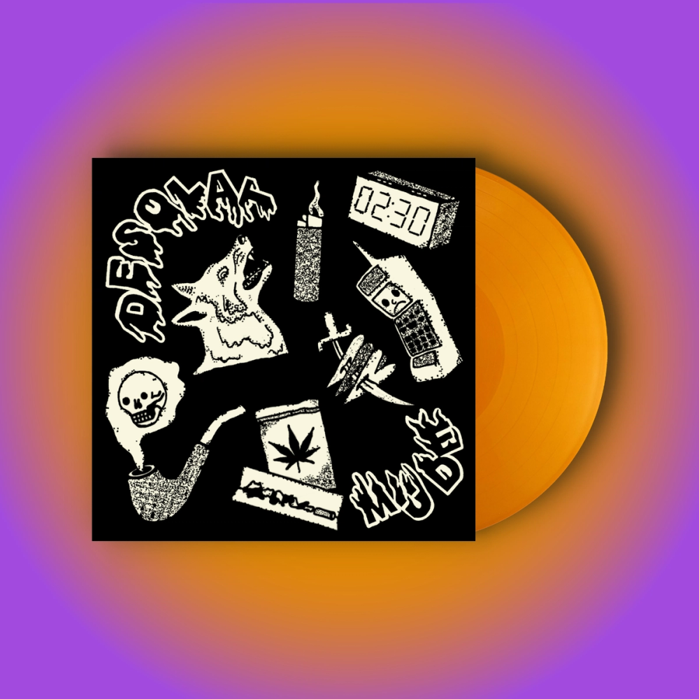 Produktfotos der EP "desolat und müde" auf Vinyl
