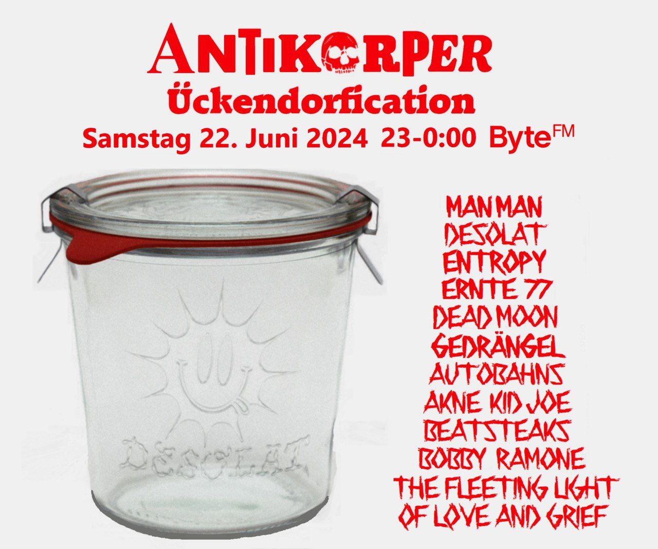 Antikörper presents Ückendorfication featuring Man Man, Entropy, Ernte 77, Beatsteaks, and more