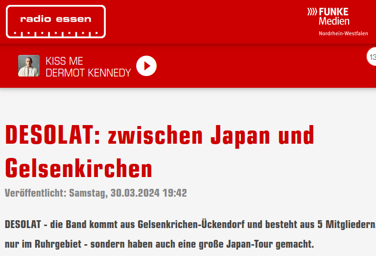 Screenshot der verlinkten Website