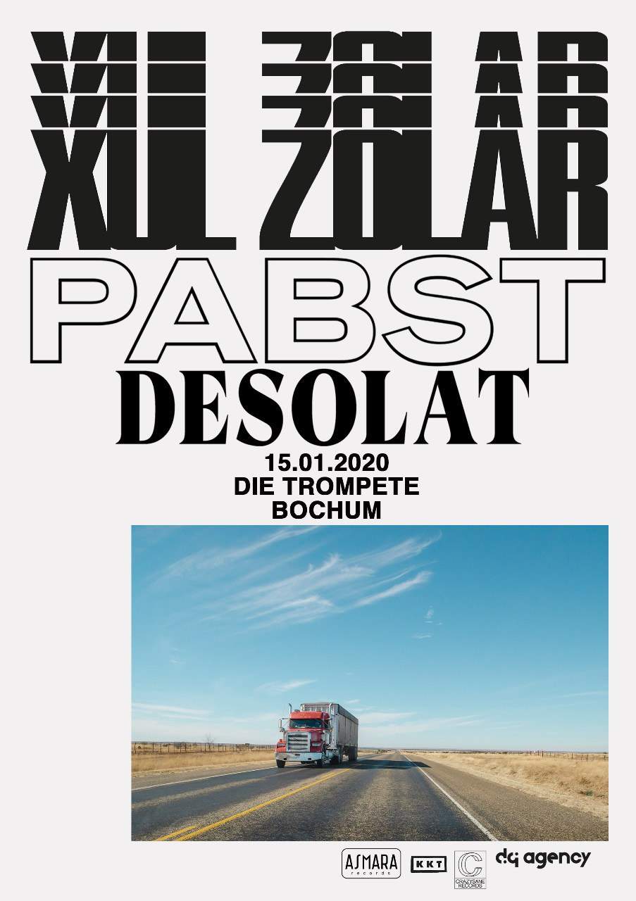 Flyer für das Konzert in der Trompete Bochum mit Pabst und Xul Solar