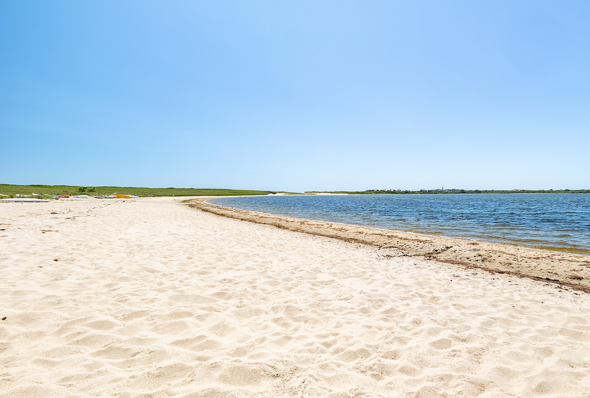 Enjoy a kid-friendly beach day at Sesachacha Pond, with a path closeby that leads to the ocean