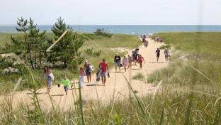 Family-friendly beach. The Wave, Nantucket's bus service, provides easy drop off and pick up daily. 