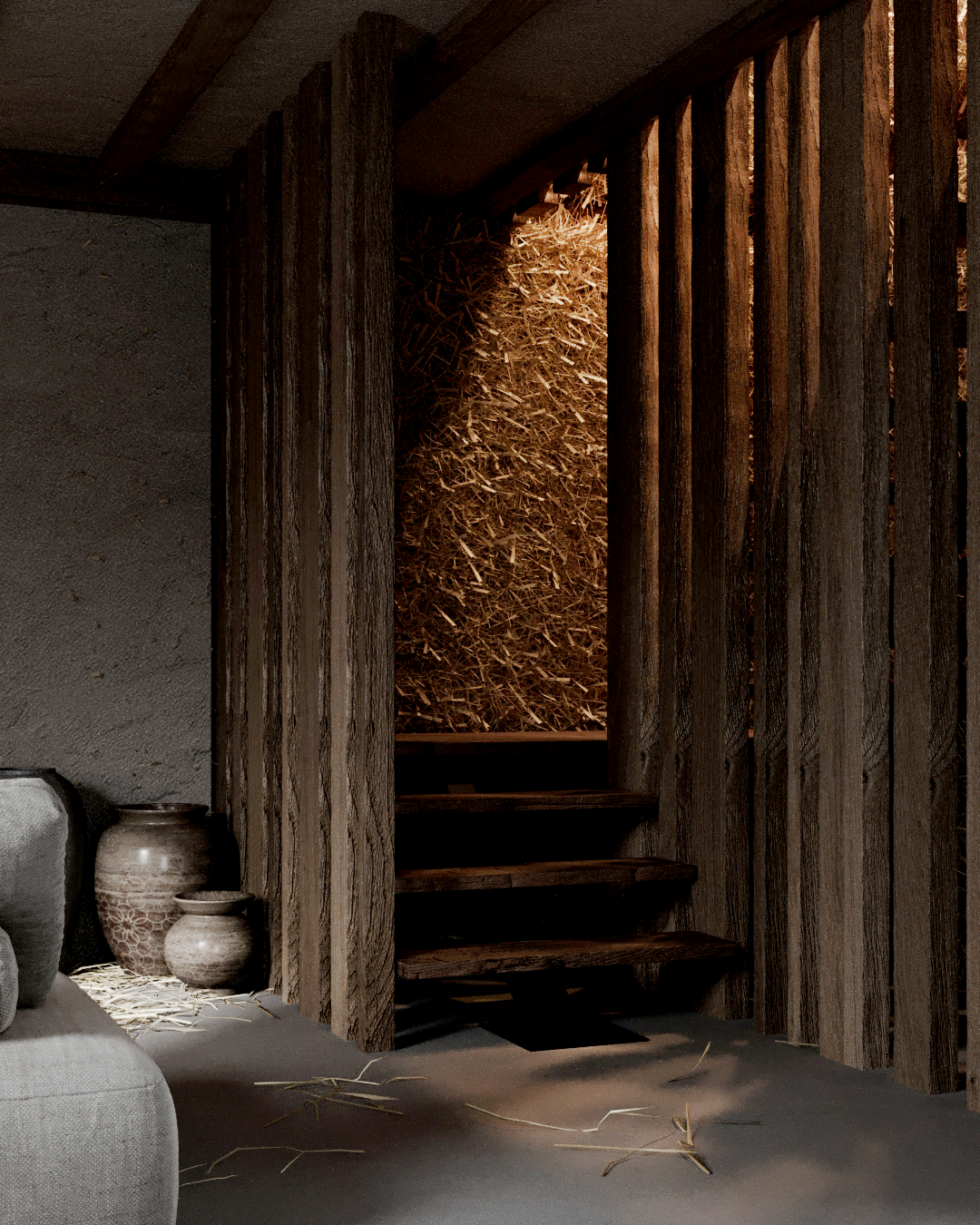 THE STRAW HOUSE