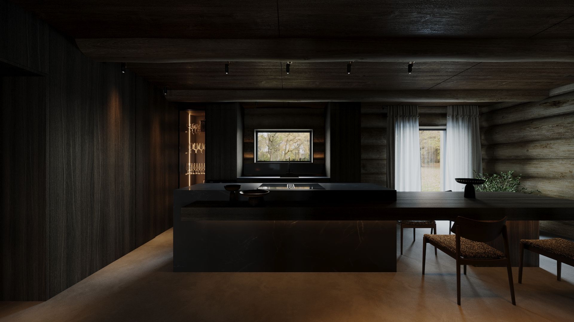 THE LOG HOUSE