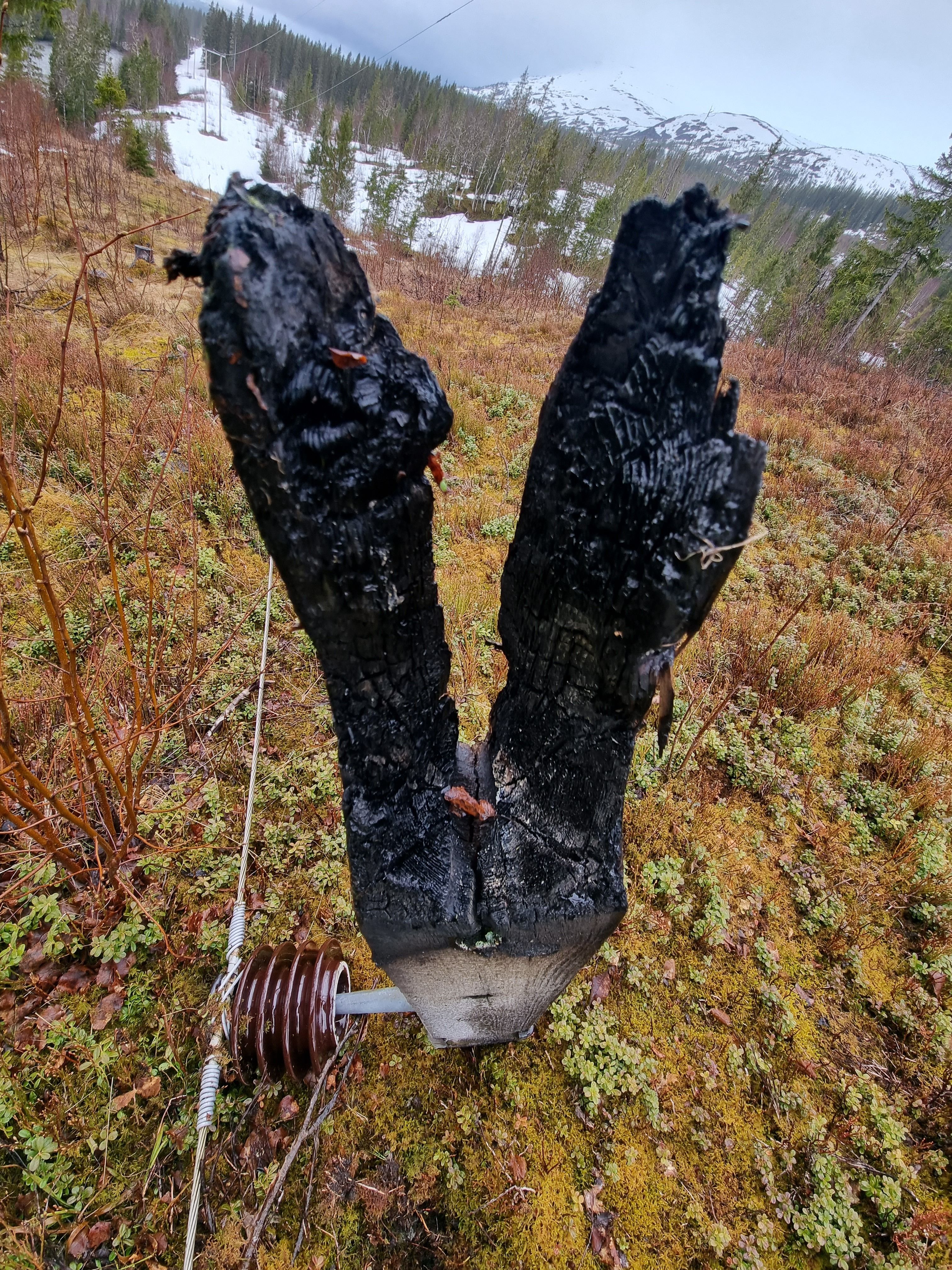 Brannskade på travers