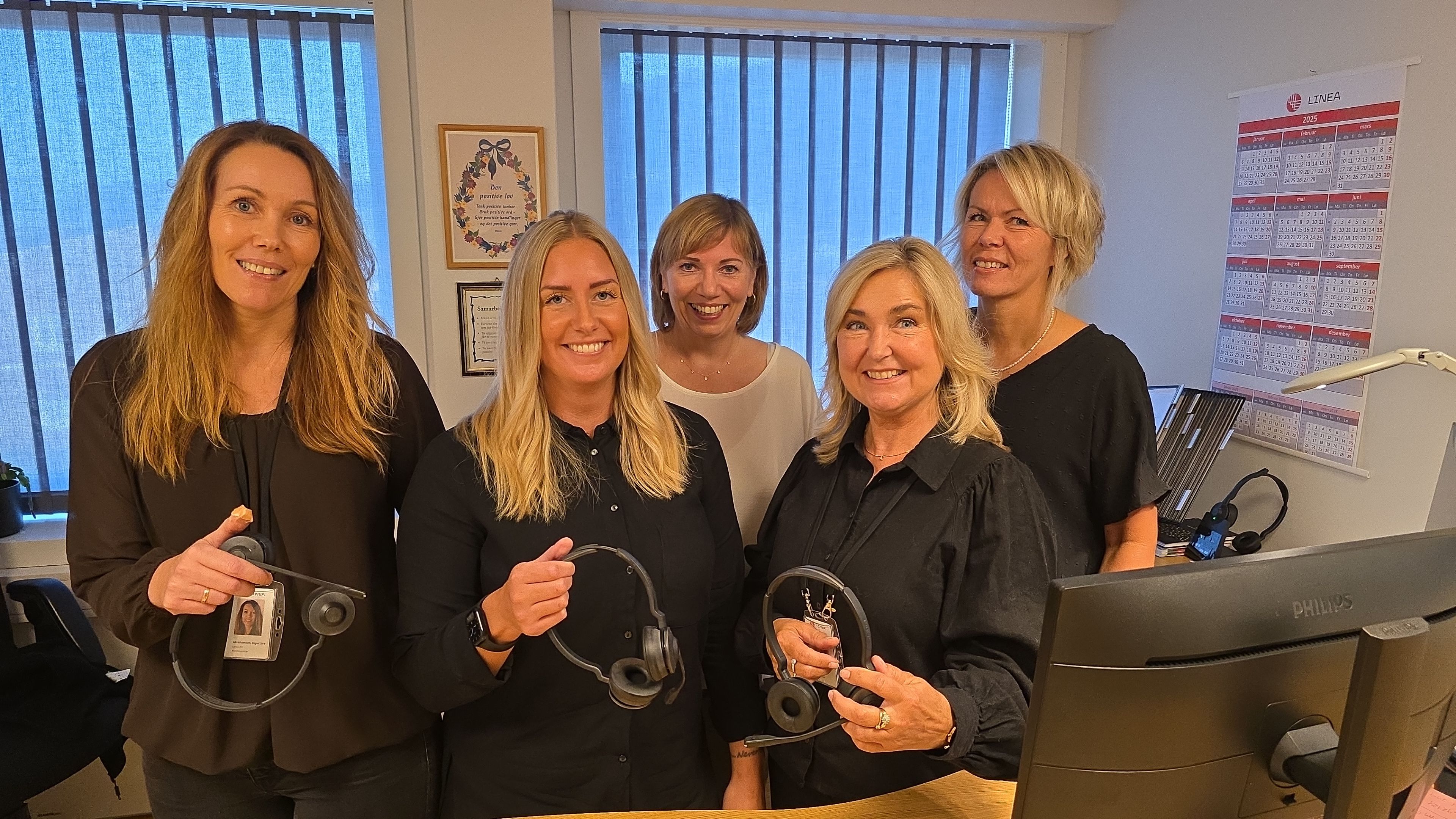 Kundeserviceteamet i Linea står klare til å hjelpe kunder som vurderer Norgespris