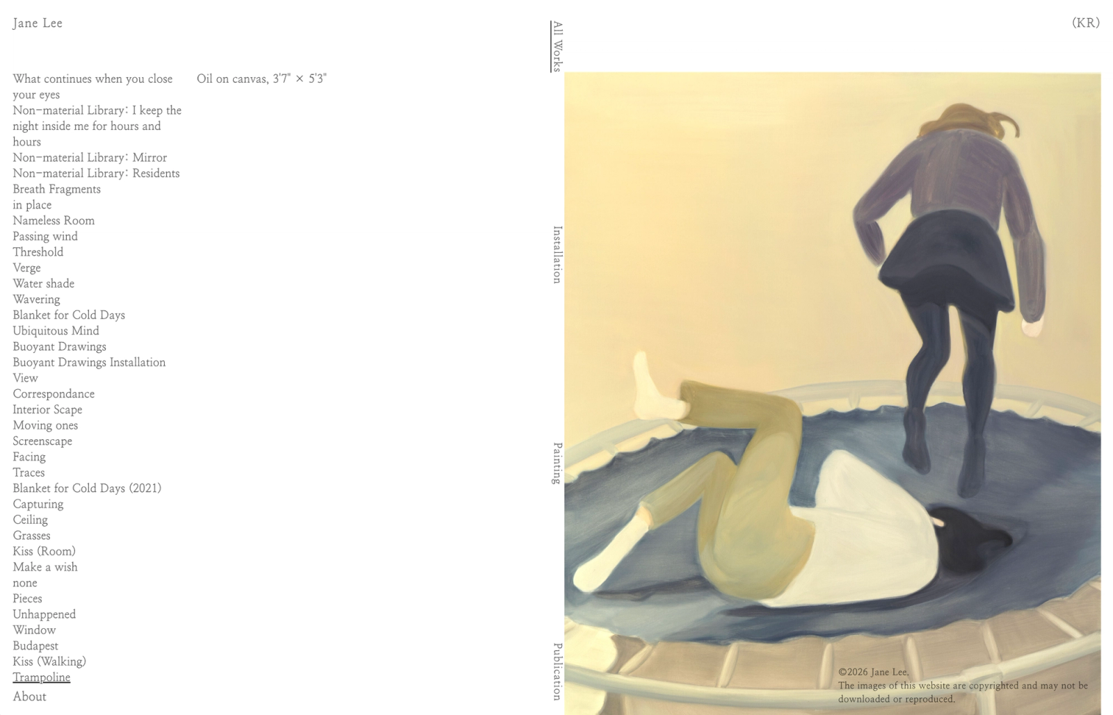 Website for Jane Lee 1