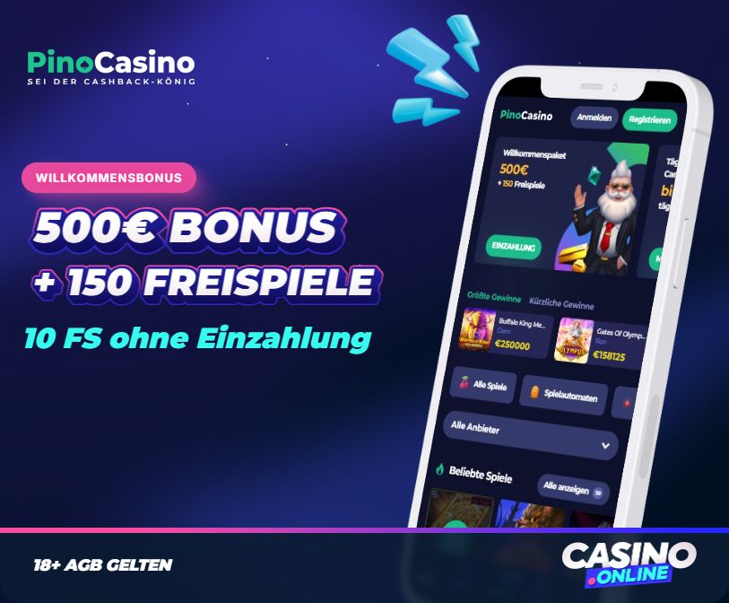 Pino Casino Willkommensbonus