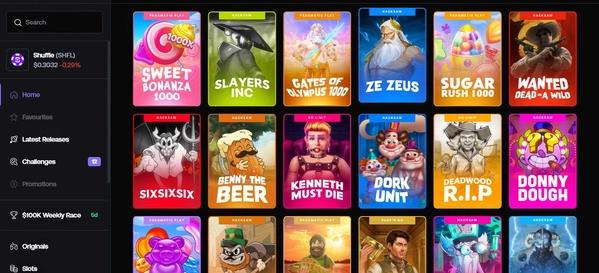 Shuffle Casino Slots 