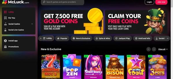 McLuck Sweepstakes Casino