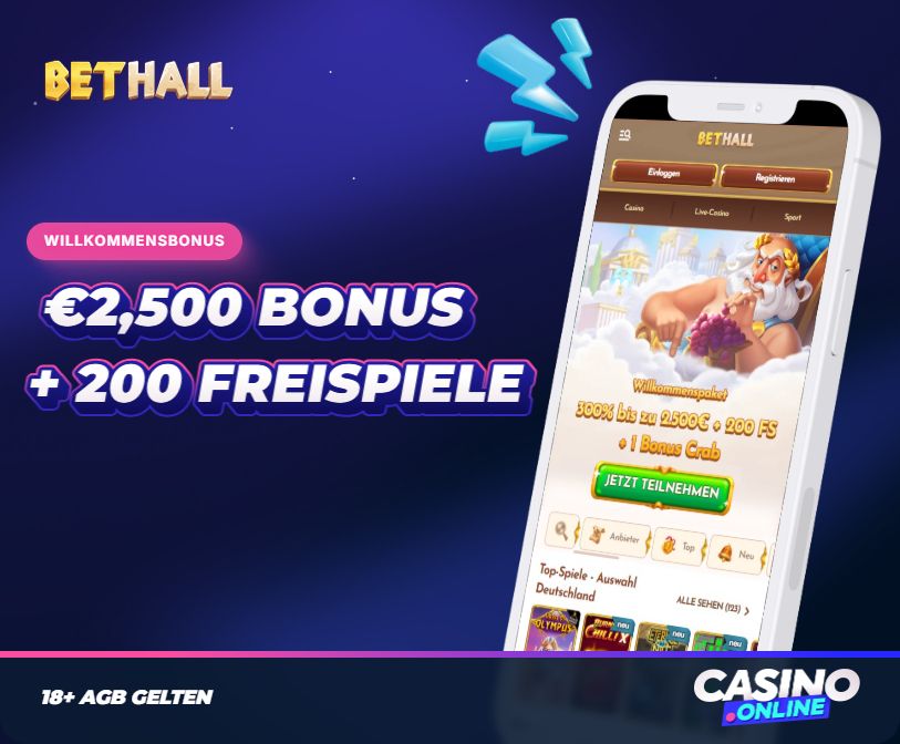 BetHall Casino Willkommensbonus
