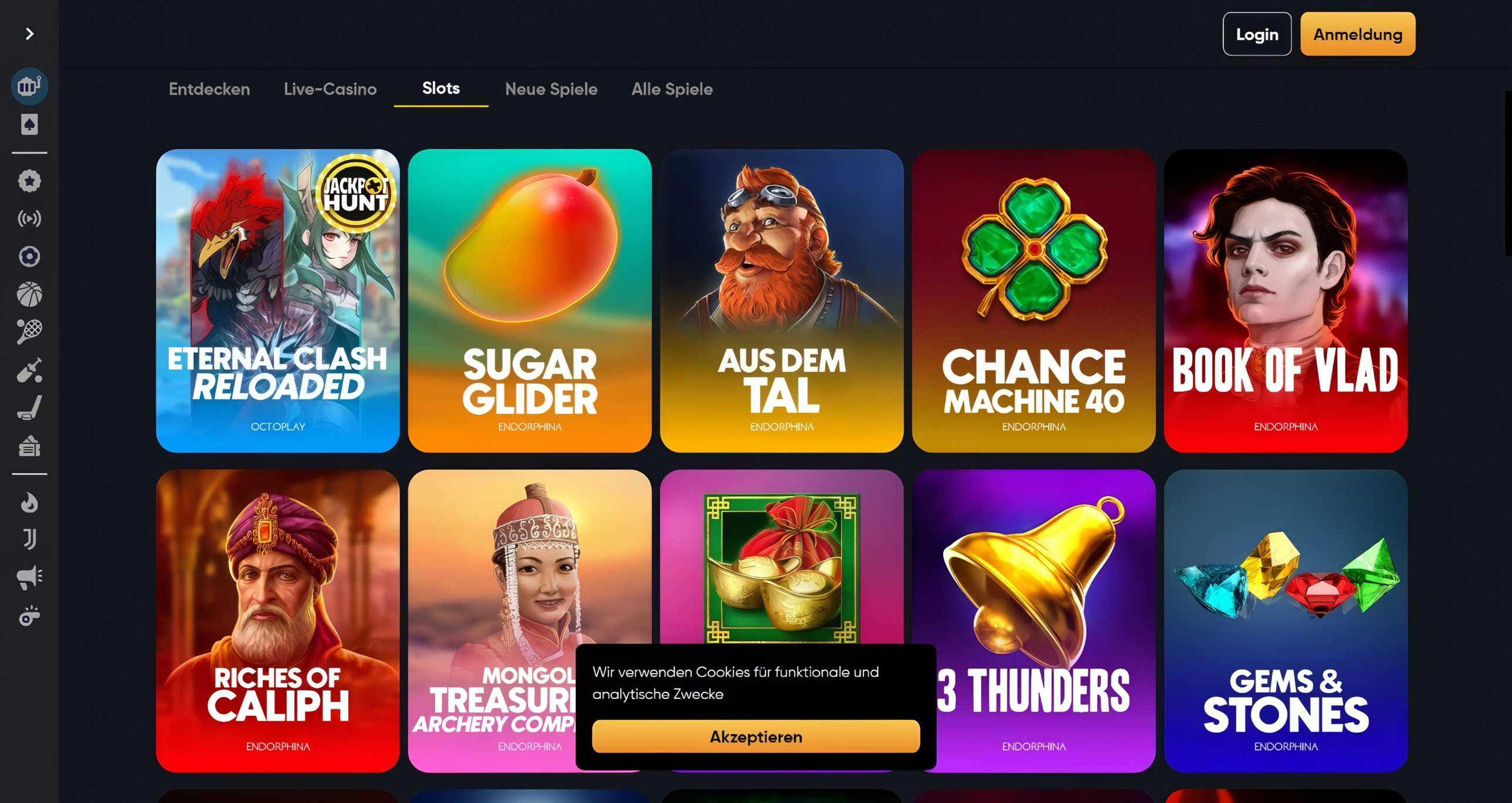 Instant Casino desktop screenshot 2