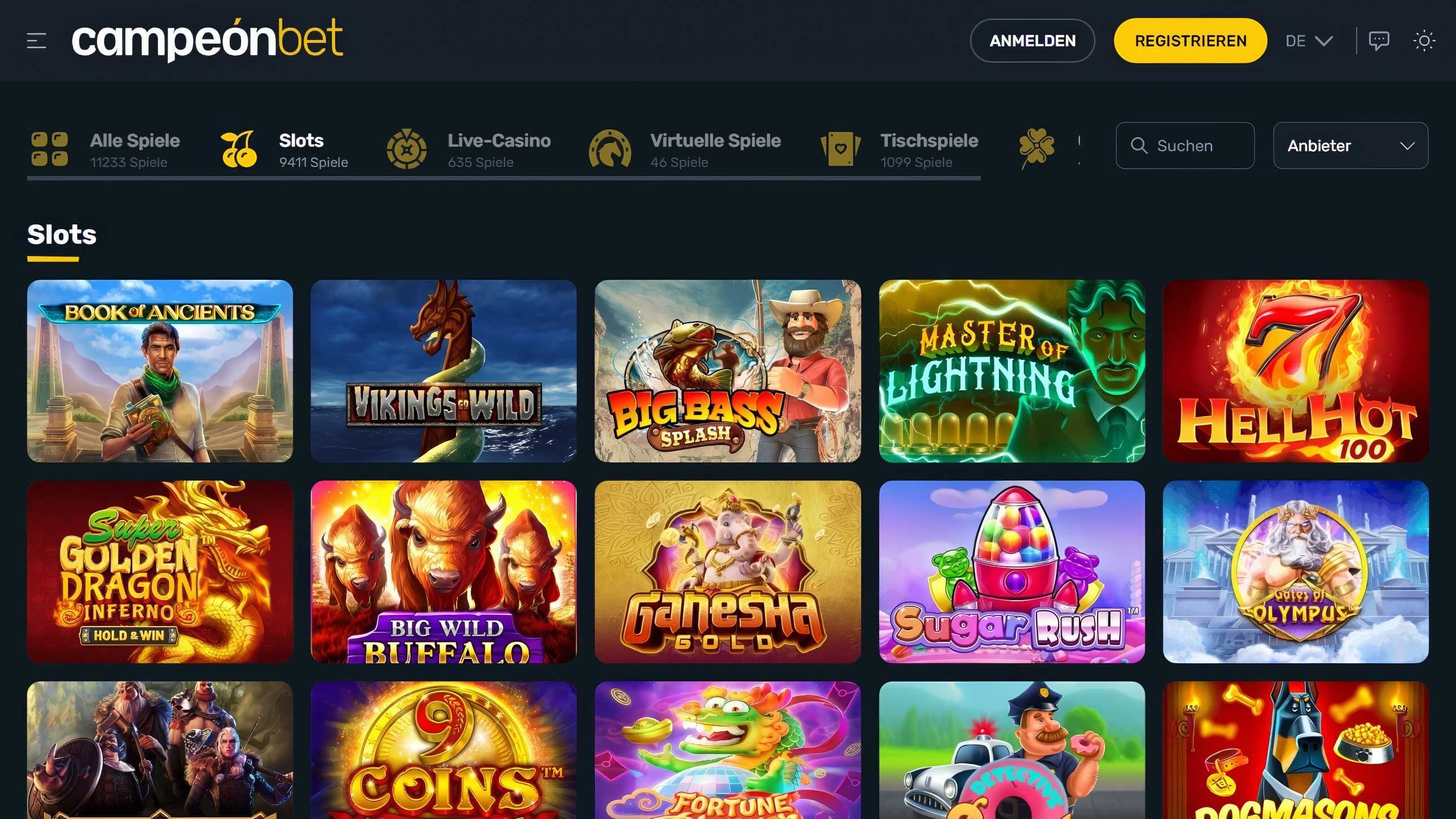 Campeonbet desktop screenshot 2