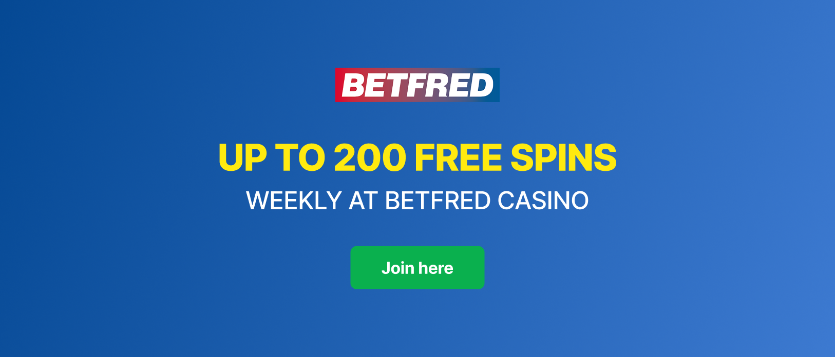 Weekly Free Spins Accumulator at Betfred Casino