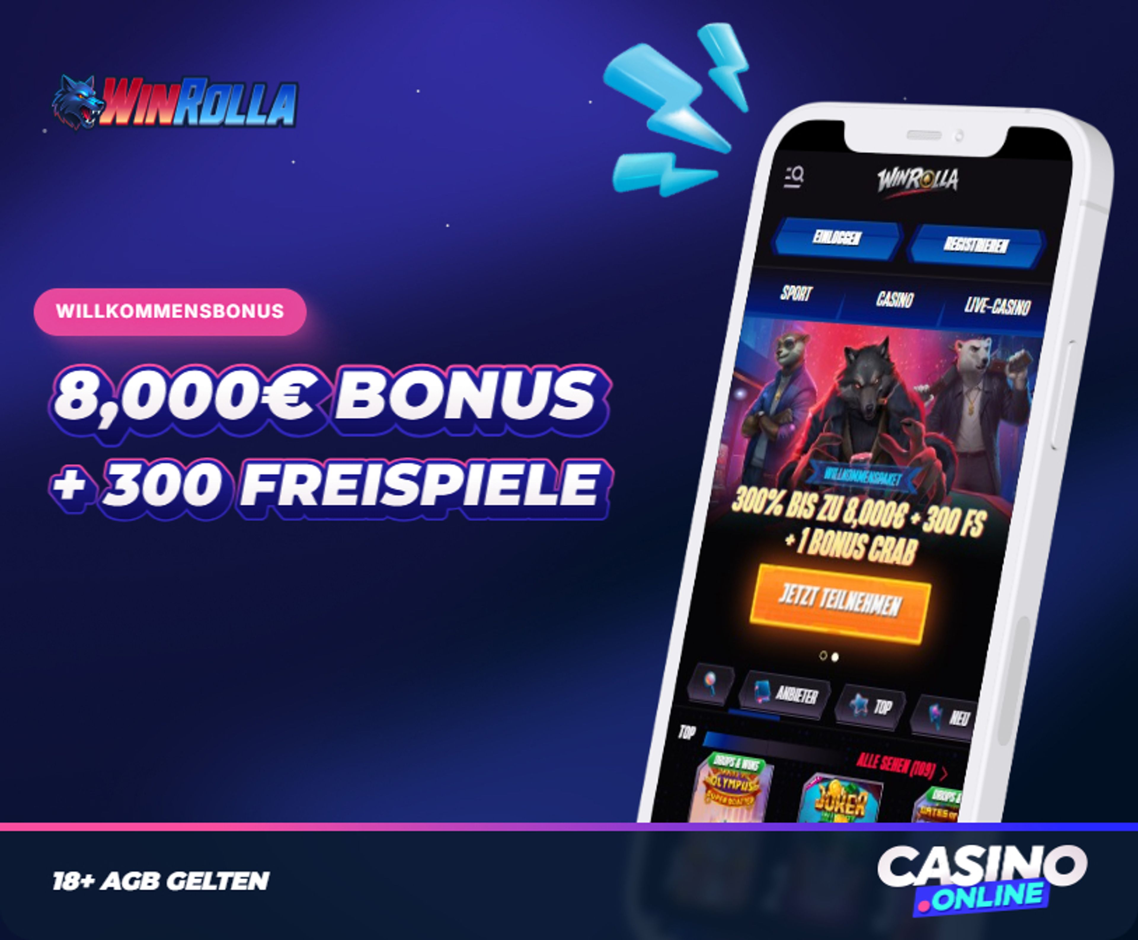 Winrolla Willkommensbonus