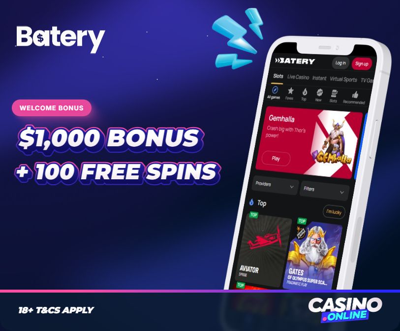 Batery.Win Casino Welcome Bonus