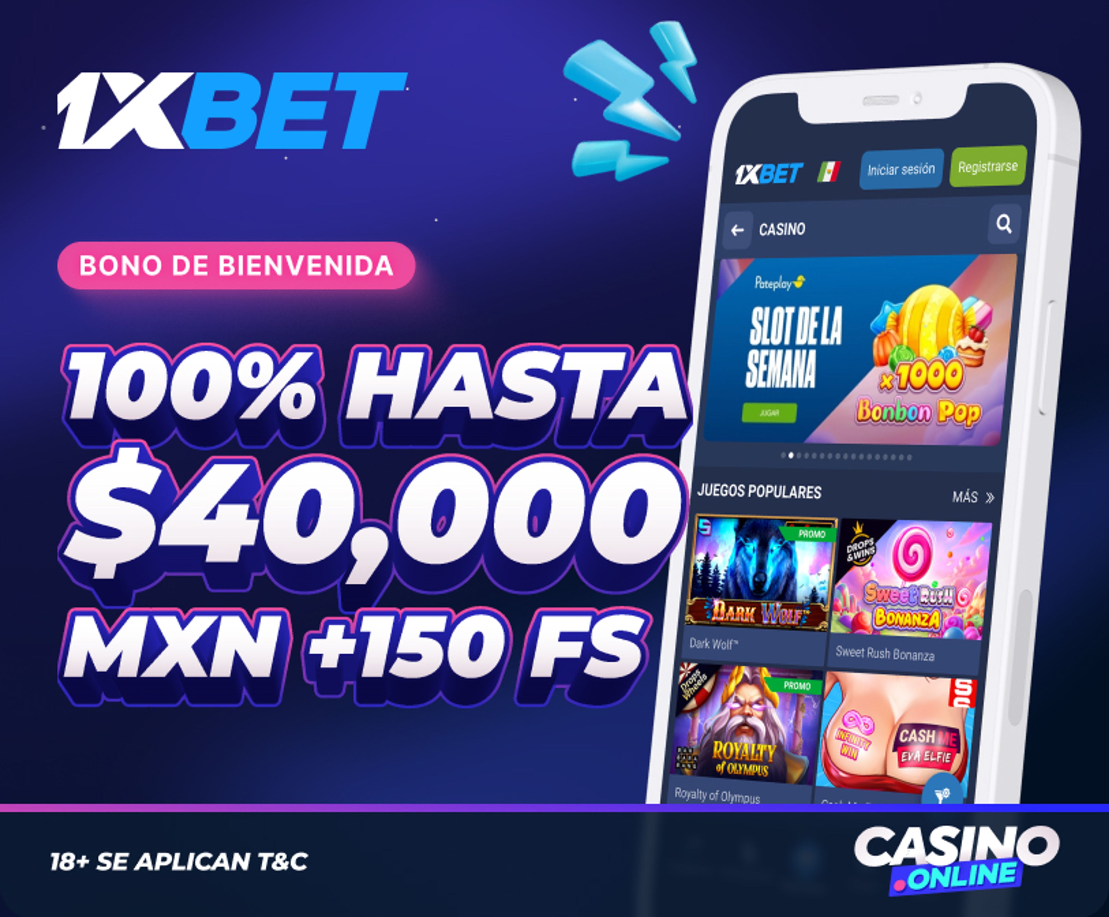 Bono de bienvenida de 1xBet México