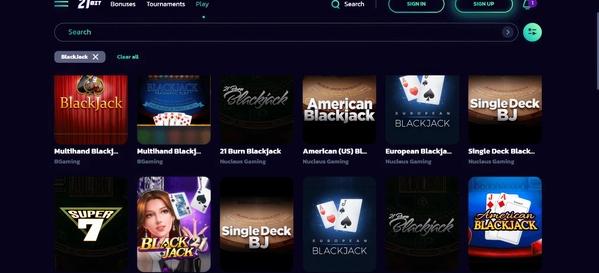 21Bit Casino Games